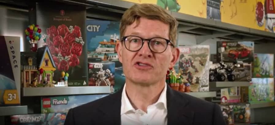 In-store participation is greater than prior to the pandemic,  Lego CEO says