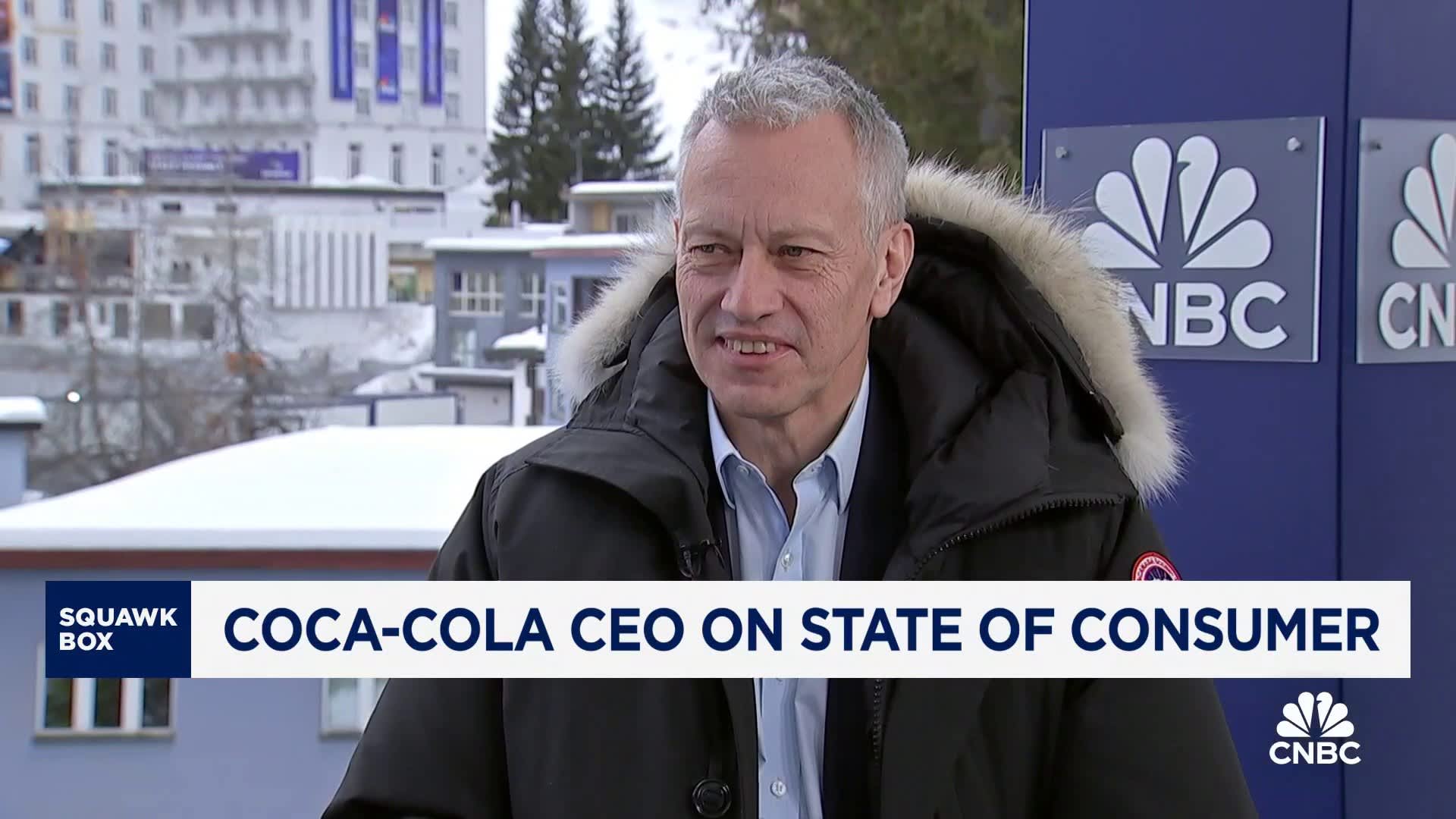 Coca-Cola CEO James Quincey: See U.S. and global inflation moderating in 2025