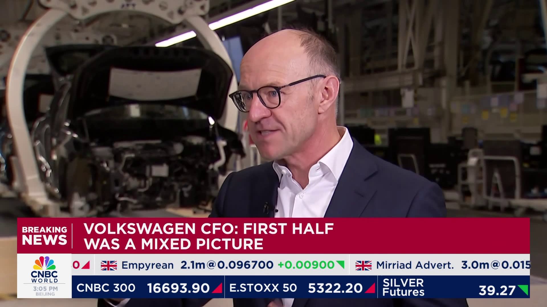 Volkswagen CFO says first-half results were a mixed picture