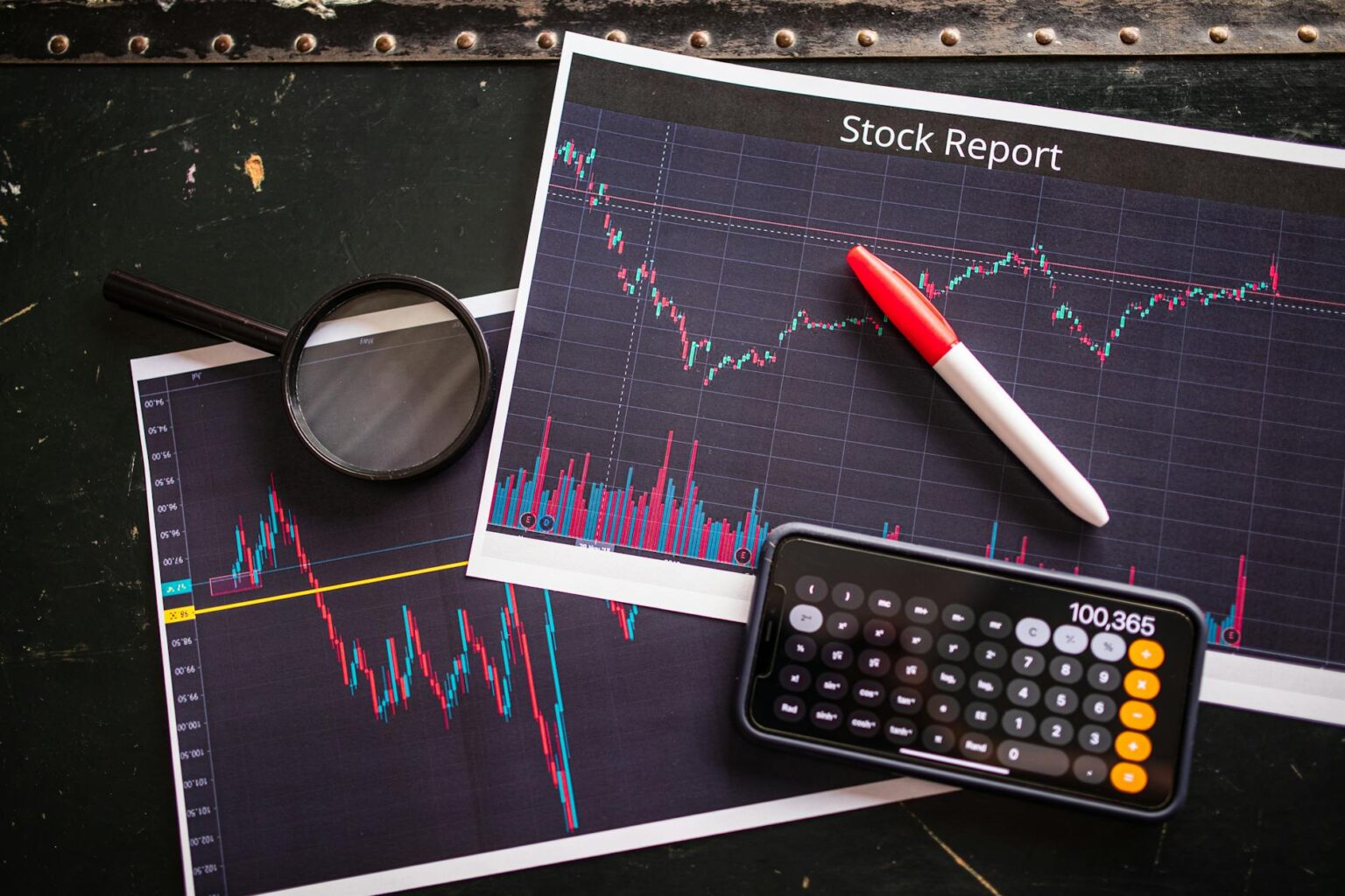 Trump Dismisses Iran Response as Markets Brace for Energy Shock Financial charts showing market decline and trading activity