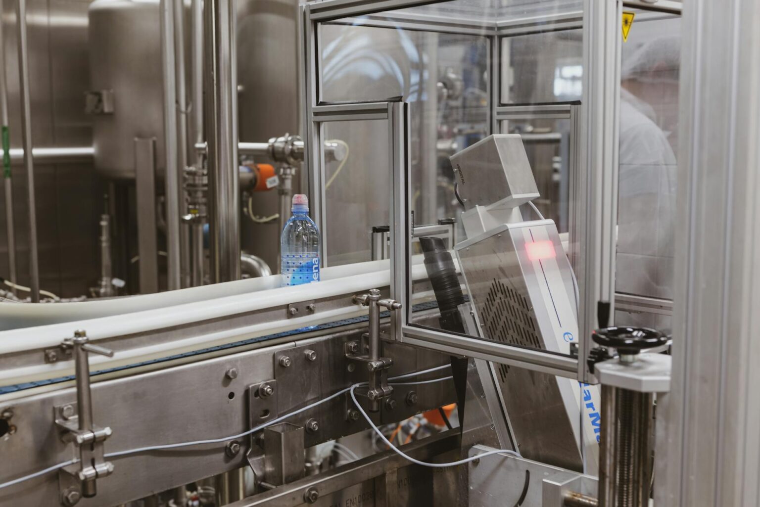 Automotive manufacturing facility with production line machinery