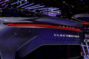 Check out the new 2027 Mercedes-AMG GT 4-Door Coupe: Exciting power that’s all electric A sleek electric luxury performance car on an empty road
