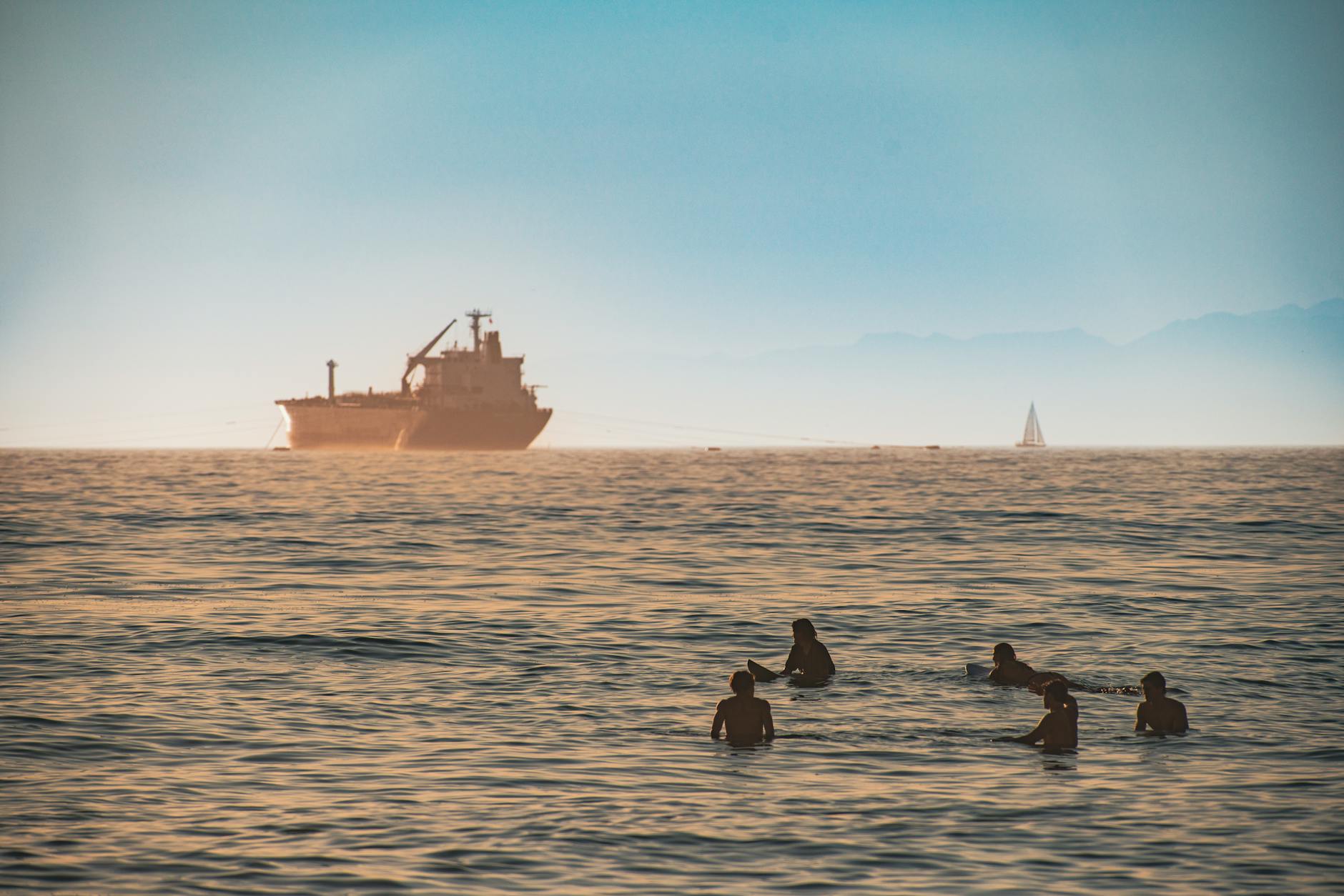 Oil tanker at sea reflecting geopolitical tensions affecting crude oil prices