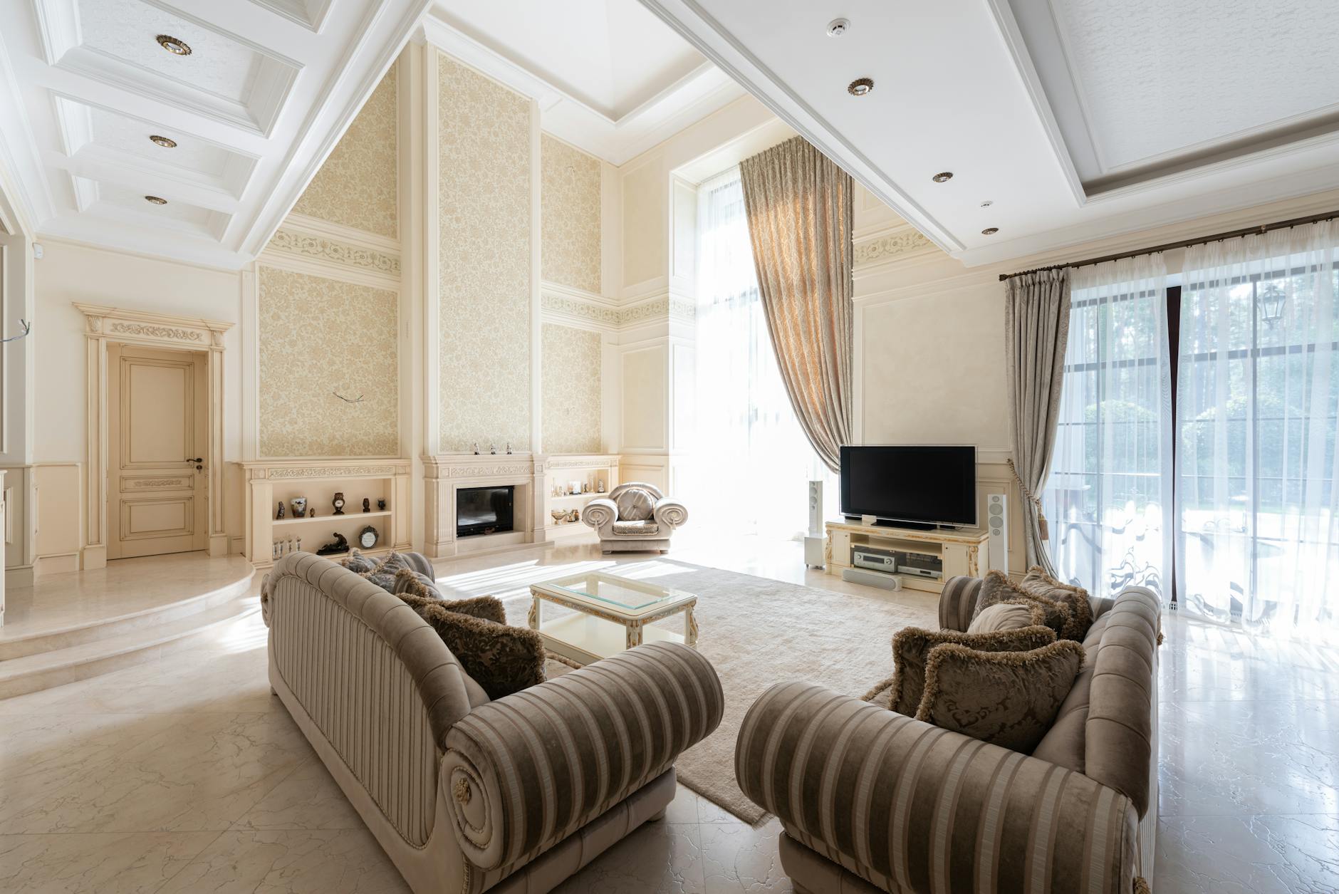 Interior of an upscale residential property reflecting high-end California real estate