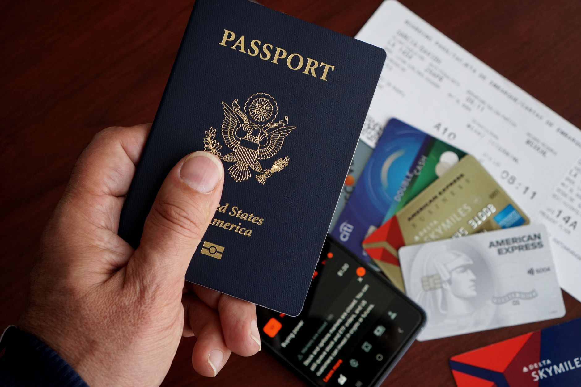 Social Security card alongside financial planning paperwork