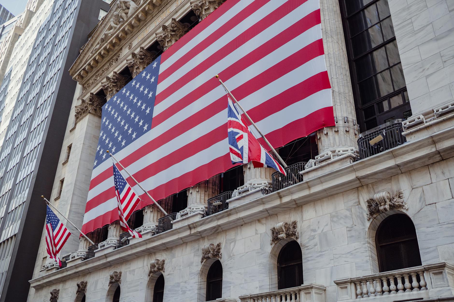 Wall Street financial district buildings representing investment banking activity