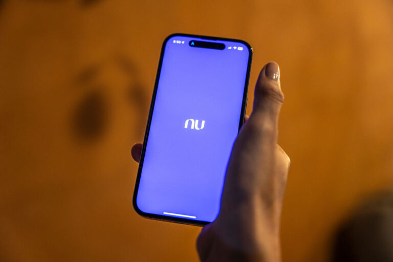 Person using a mobile banking application on a smartphone
