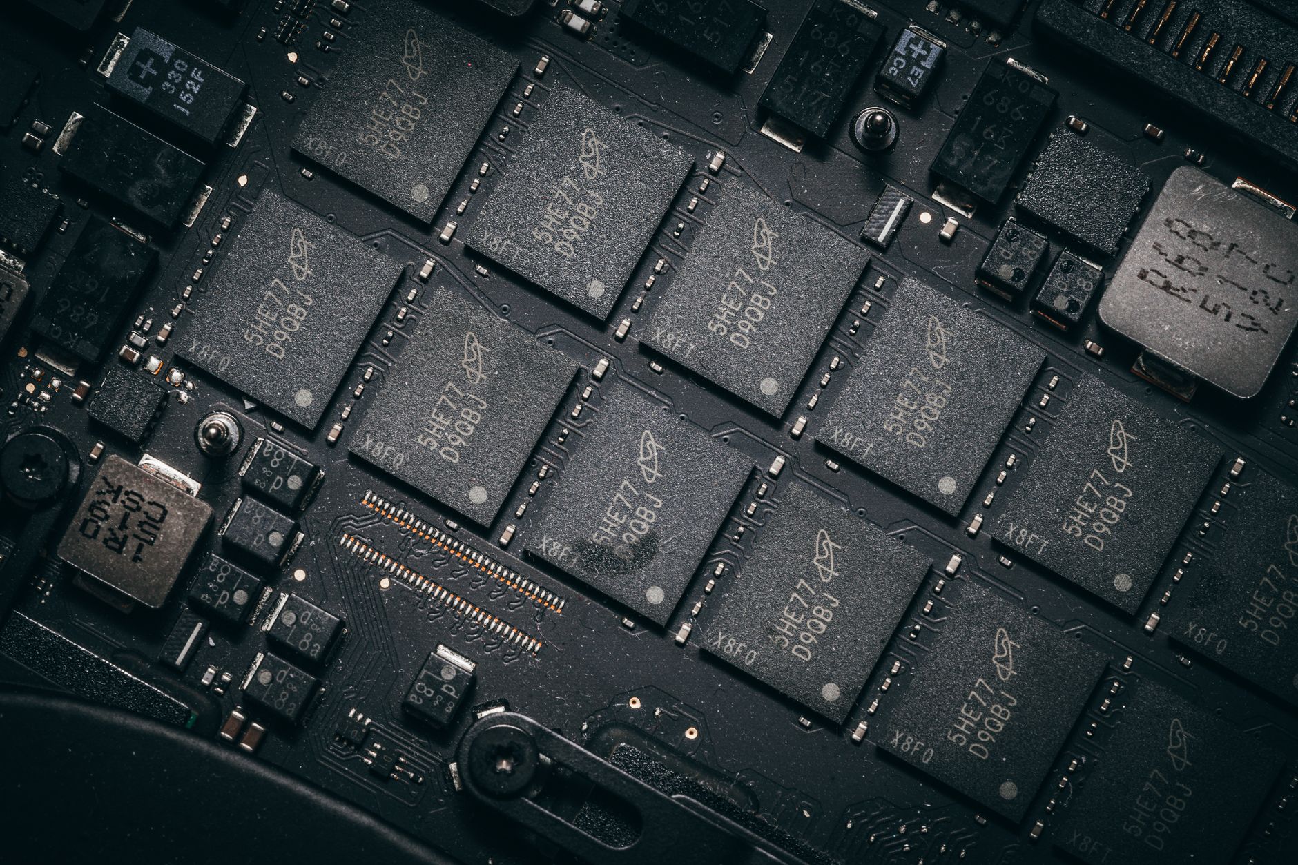 Close-up of a semiconductor microchip representing the chipmaker stocks under pressure