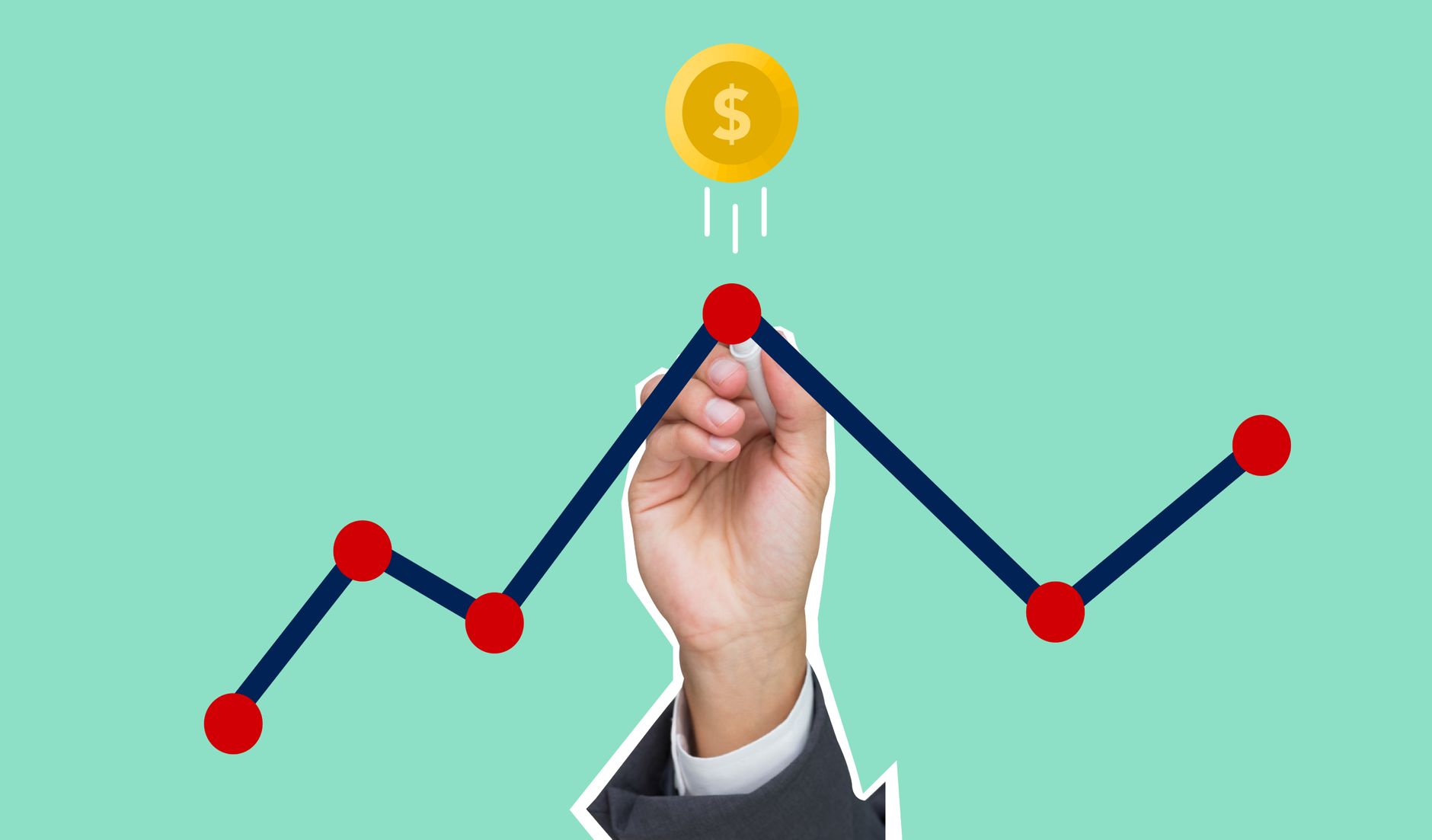 Financial charts and economic data reports on a desk