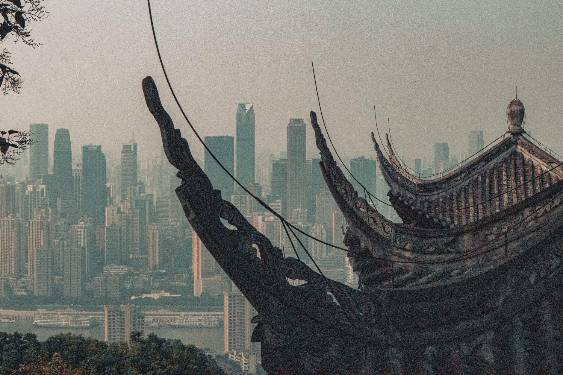 Urban skyline of a major Asian financial city reflecting economic activity