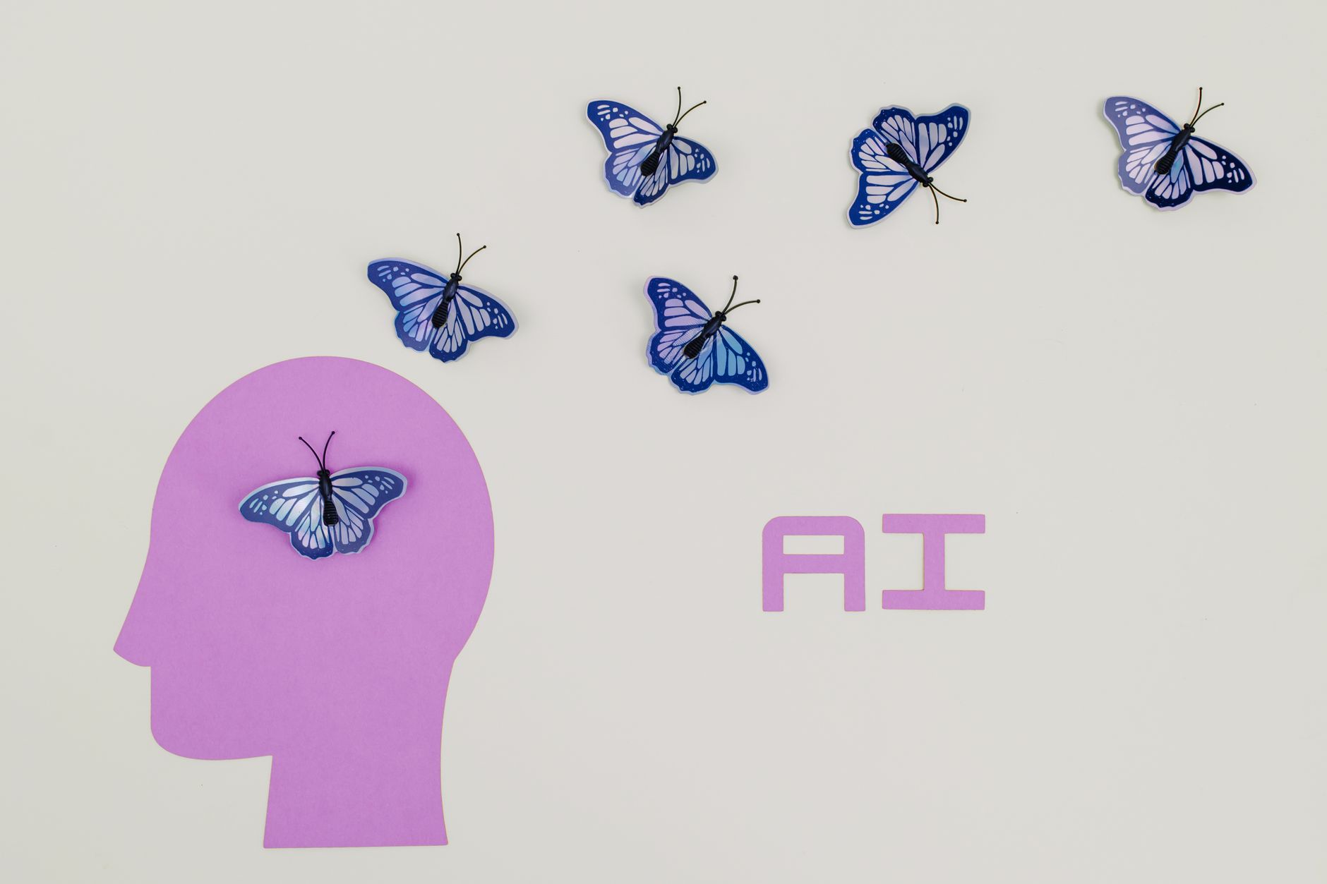 Abstract visualization of artificial intelligence and data processing