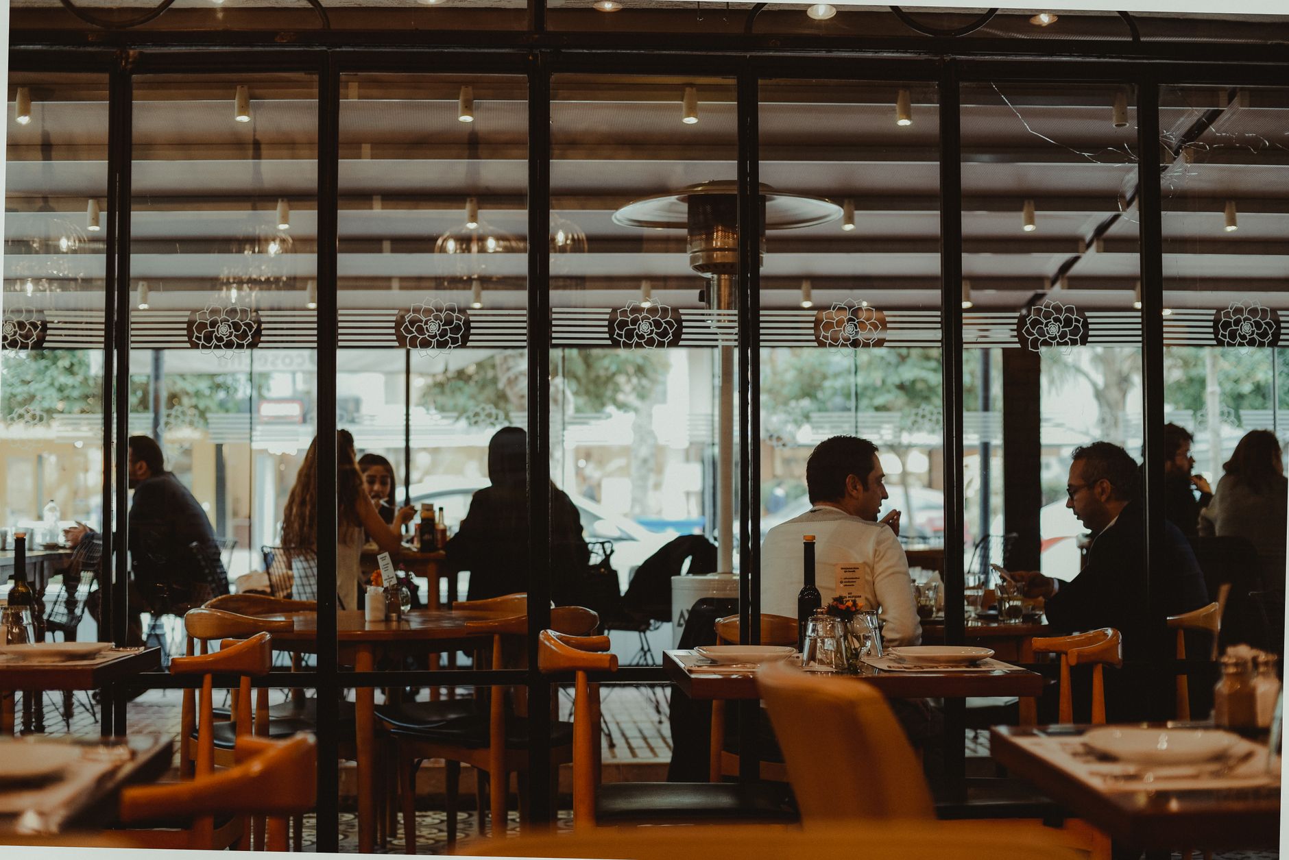 Empty restaurant dining room representing inflation pressure on the food service industry