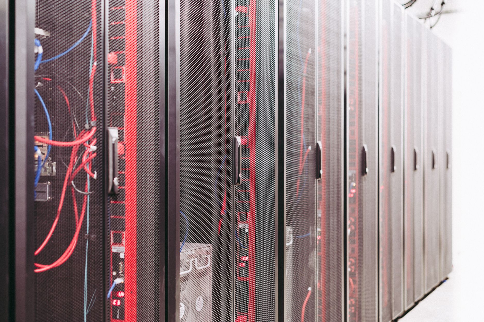 Server racks inside a data center representing computing power infrastructure deals