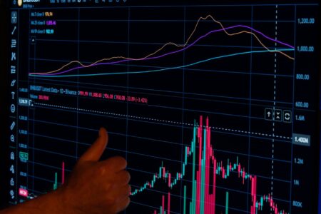 Traders monitoring stock market screens during earnings season