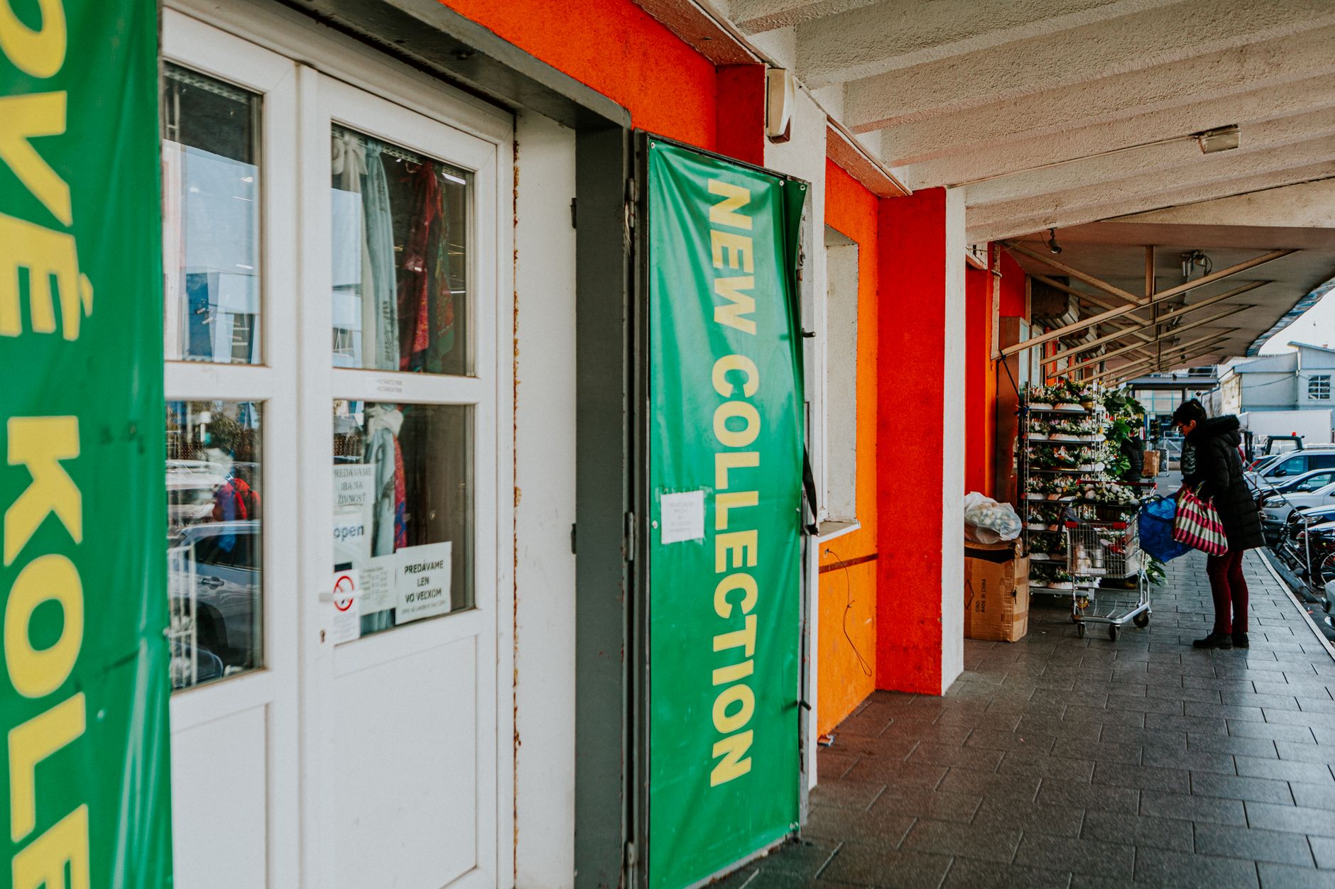 Exterior of a newly opened retail storefront with fresh signage
