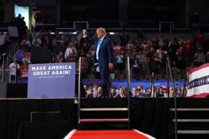 Trump touts his power at Kentucky rally to energize voters ahead of midterm elections Large crowd gathered at an indoor political rally