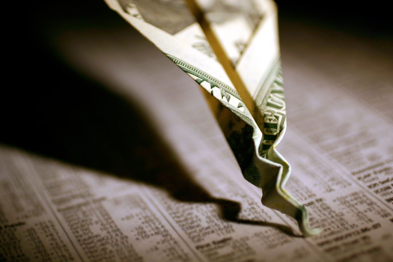 Professional investor analyzing market data during period of volatility